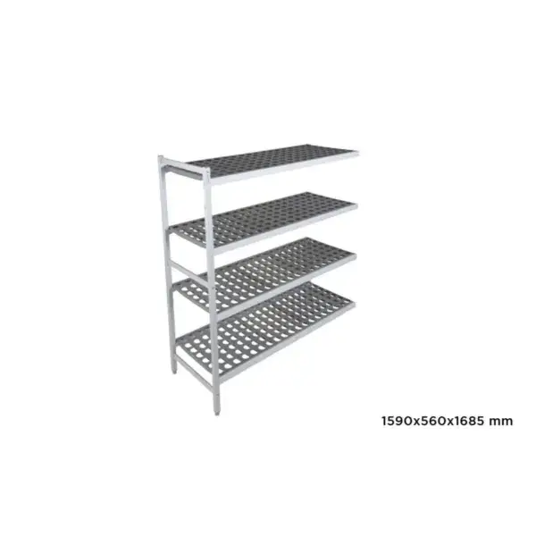 Aanbouwrek fermostock 6611 - 1590x560x1685mm - 4 niveaus Direct Verzonden
