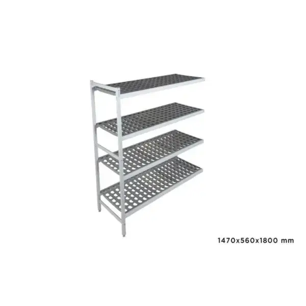 Direct Beschikbaar Aanbouwrek fermostock 6611 - 1470x560x1800mm - 4 niveaus