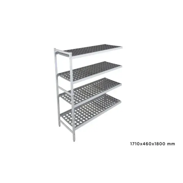 Aanbouwrek fermostock 6611 - 1710x460x1800mm - 4 niveaus Beste Prijs