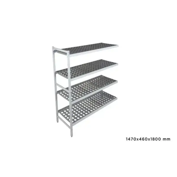 Nu Kopen Aanbouwrek fermostock 6611 - 1470x460x1800mm - 4 niveaus