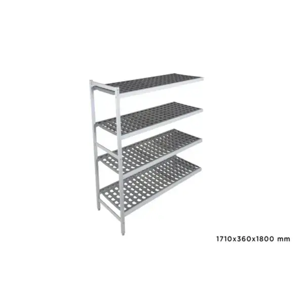 Flitsaanbieding Aanbouwrek fermostock 6611 - 1710x360x1800mm - 4 niveaus