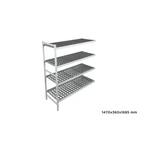Aanbouwrek fermostock 6611 - 1470x360x1685mm - 4 niveaus Gecertificeerd