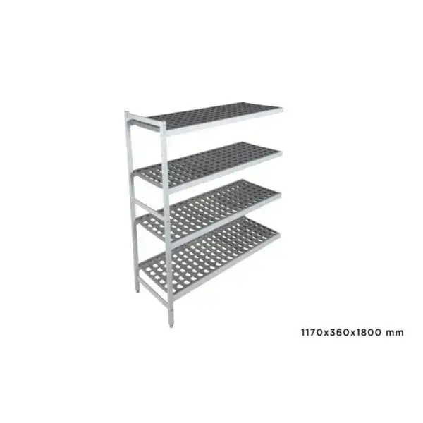 Populair Aanbouwrek fermostock 6611 - 1170x360x1800mm - 4 niveaus