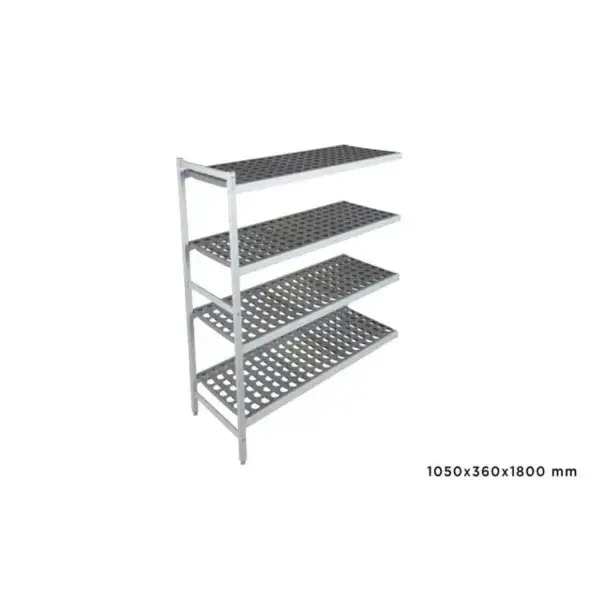 Nieuw Aanbouwrek fermostock 6611 - 1050x360x1800mm - 4 niveaus