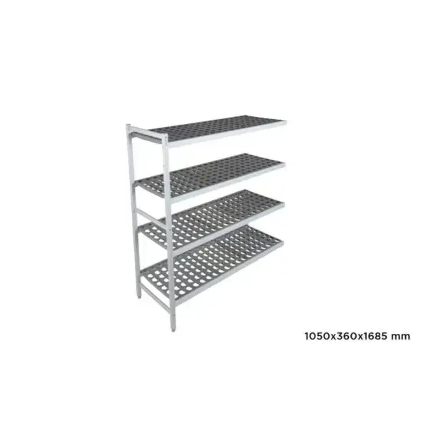 Rechtstreeks Van De Fabrikant Aanbouwrek fermostock 6611 - 1050x360x1685mm - 4 niveaus