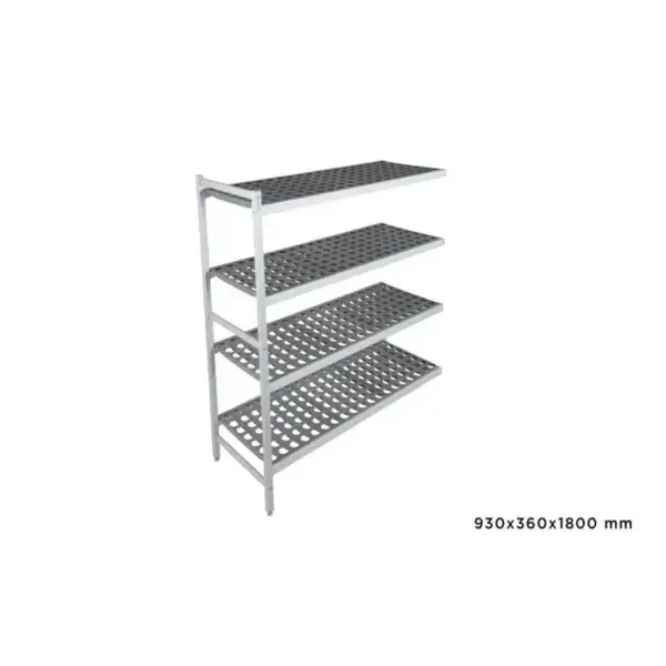 Aanbouwrek fermostock 6611 - 930x360x1800mm - 4 niveaus Voordeelprijs