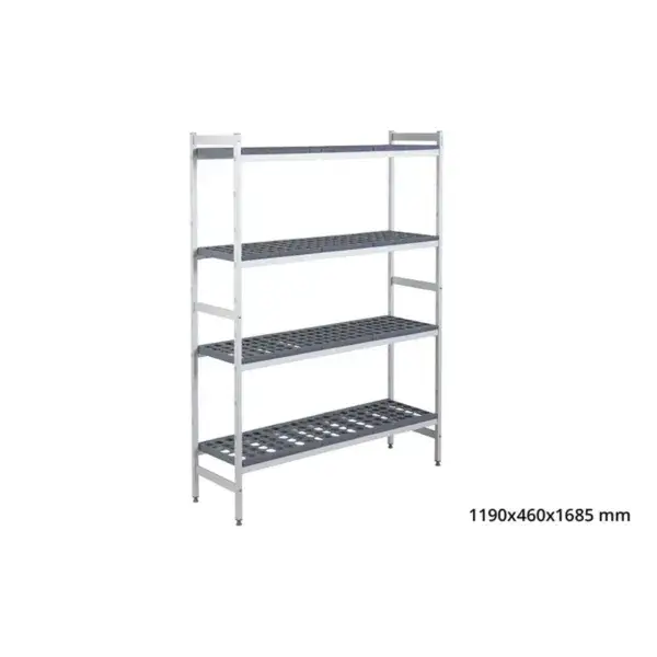 Basisrek 5711 - 1190x460x1685mm - 4 niveaus Seizoensaanbieding