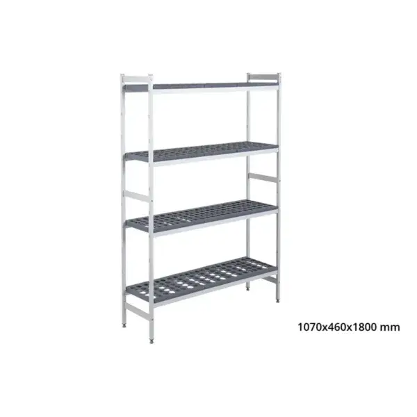 Basisrek 5711 - 1070x460x1800mm - 4 niveaus Op = Op