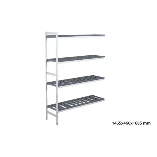 Aanbouwrek 5711 - 1465x460x1685mm - 4 niveaus Tijdelijk Beschikbaar