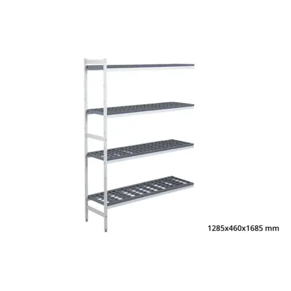 Fabrieksprijs Aanbouwrek 5711 - 1285x460x1685mm - 4 niveaus