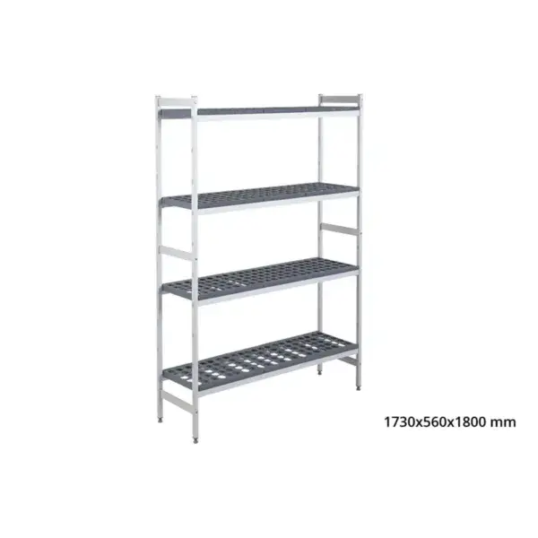 Basisrek 5711 - 1730x560x1800mm - 4 niveaus Uitverkoop