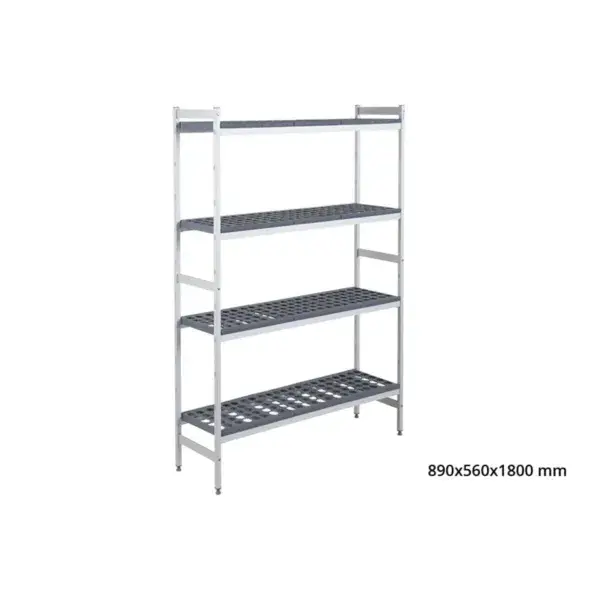Basisrek 5711 - 890x560x1800mm - 4 niveaus Laatste Kans