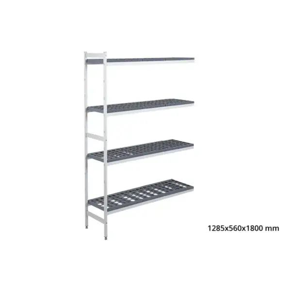 Express Levering Aanbouwrek 5711 - 1285x560x1800mm - 4 niveaus