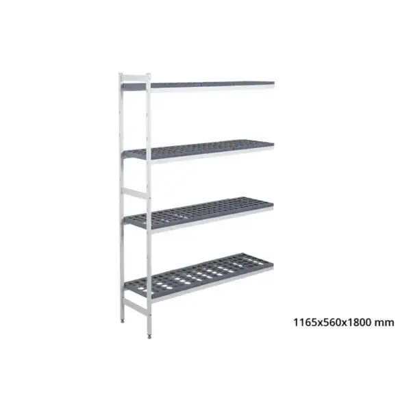 Aanbouwrek 5711 - 1165x560x1800mm - 4 niveaus Lage Kosten