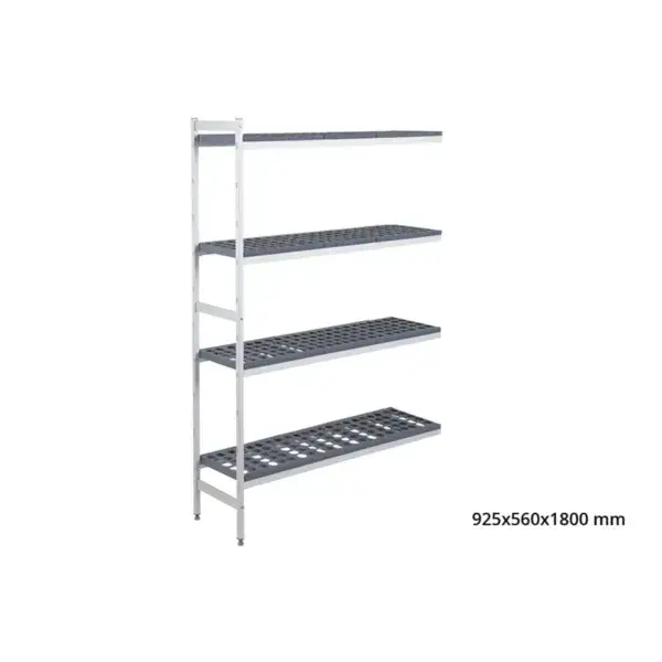 Aanbouwrek 5711 - 925x560x1800mm - 4 niveaus Alleen Vandaag