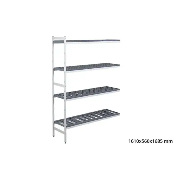 Merkproduct Aanbouwrek 5711 - 1610x560x1685mm - 4 niveaus