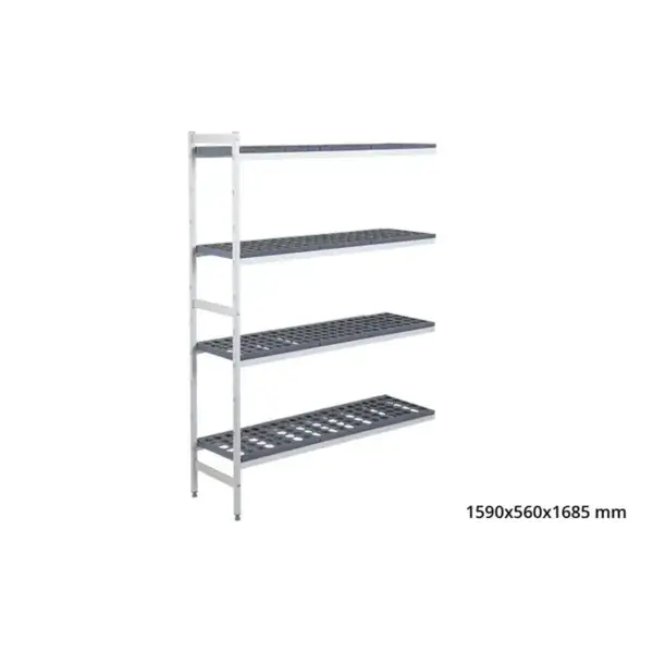 Aanbouwrek 5711 - 1590x560x1685mm - 4 niveaus Finale Uitverkoop