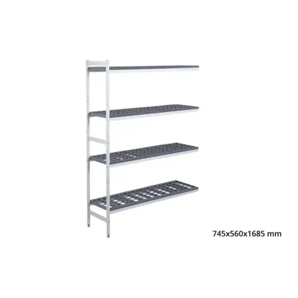 Betaalbaar Aanbouwrek 5711 - 745x560x1685mm - 4 niveaus