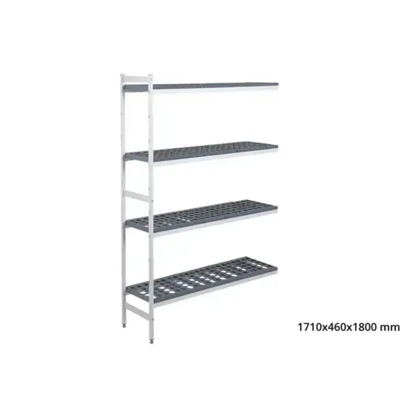 Nieuw Aanbouwrek 5711 - 1710x460x1800mm - 4 niveaus