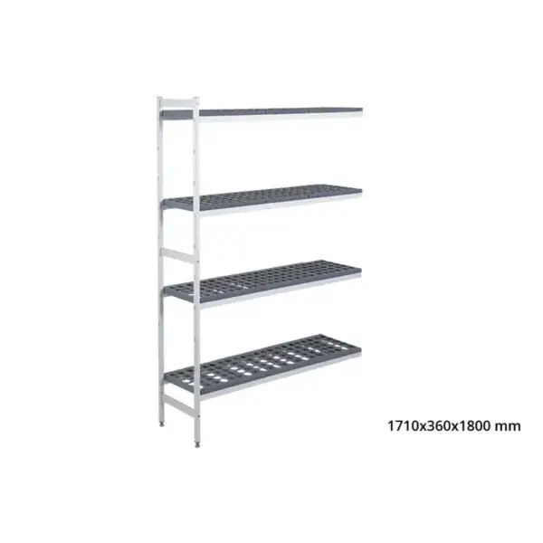 Aanbouwrek 5711 - 1710x360x1800mm - 4 niveaus Rechtstreeks Van De Fabrikant