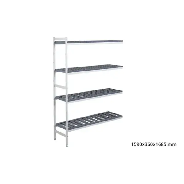 Aanbouwrek 5711 - 1590x360x1685mm - 4 niveaus Laatste Kans