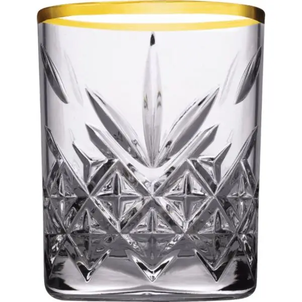 Borrelglas timeless gouden rand 6,2cl Dagaanbieding