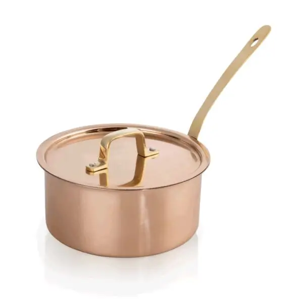Laatste Kans Steelpan met deksel neutraal 16 cm koper
