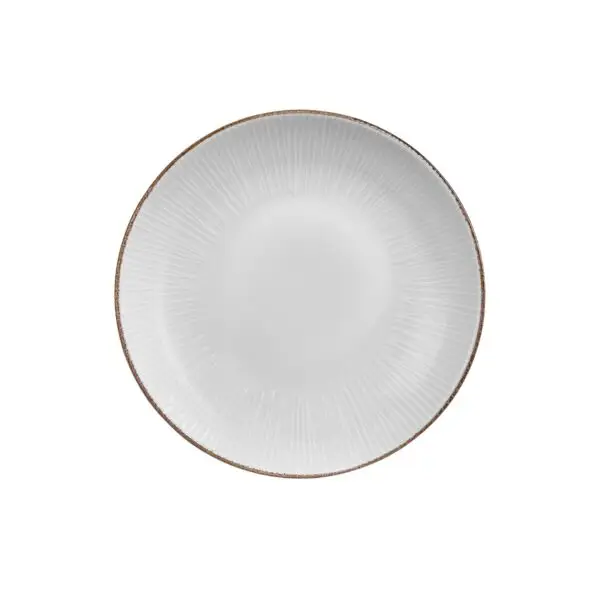 Voordeelprijs Bord grace zest 21 cm créme bruin