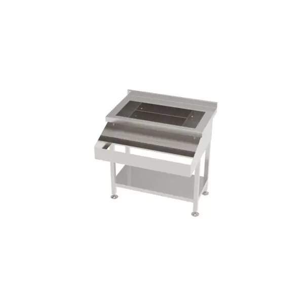 Combisteel cocktailbar station RVS 900 x 820 x 890 mm met geïsoleerde ijsbak en speedrail Exclusieve Aanbieding
