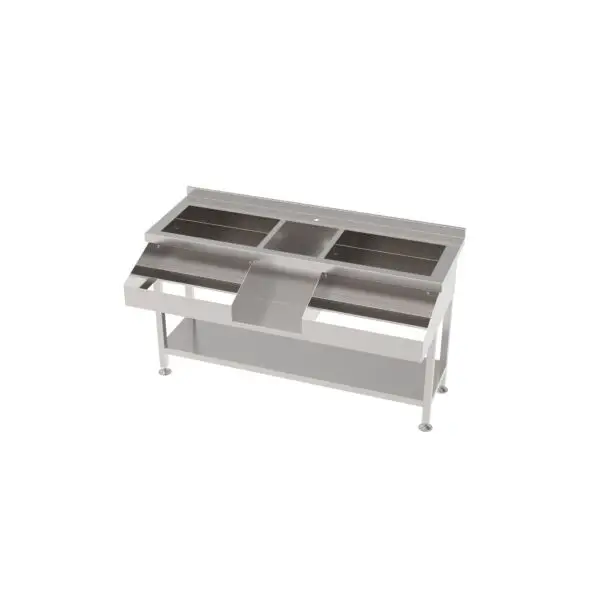 Gecertificeerd Combisteel RVS cocktailbar station 1600 mm met 2 geïsoleerde ijsbakken, spoelbak en speedrail