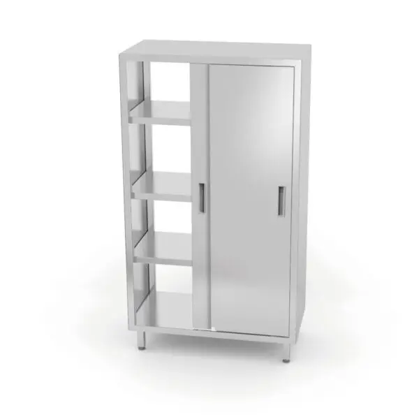 Hendi doorgangskast Kitchen Line 800x700x1800mm staal met schuifdeuren Finale Uitverkoop
