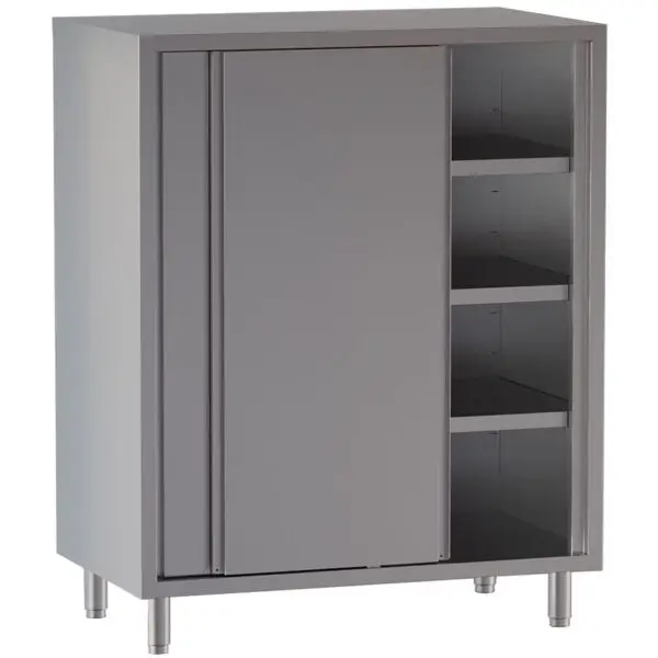 Bestel Nu Diamond opbergkast schuifdeuren AISI 430 rvs 1600x600x2000 mm