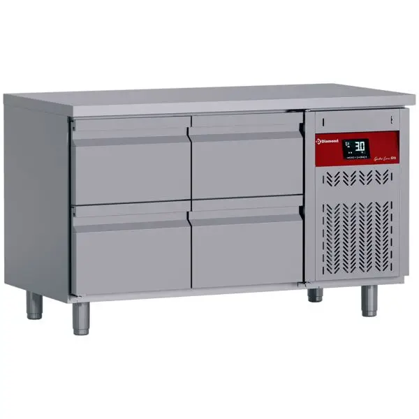 Diamond Koeltafel DT131/P9H Gekoeld 2 deuren Werkbank Dagaanbieding