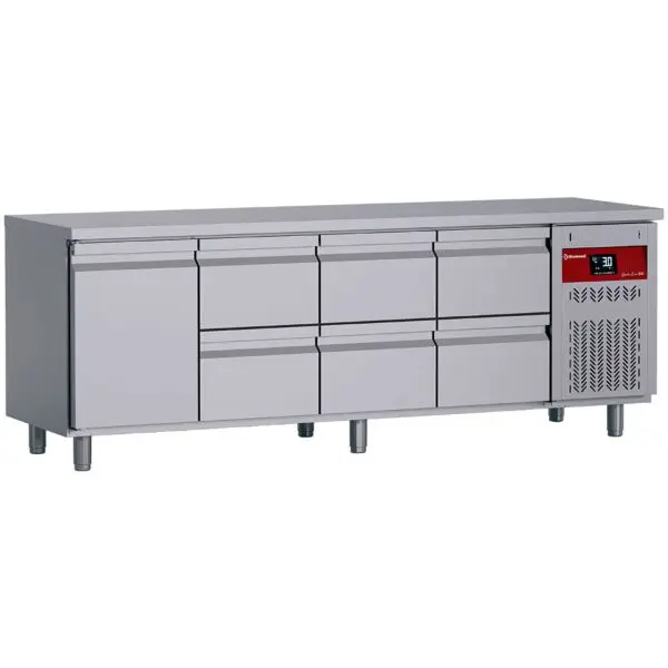 Exclusieve Aanbieding Diamond gekoelde werkbank 4 deuren model DT224/P9H koel- en vrieswerkbank