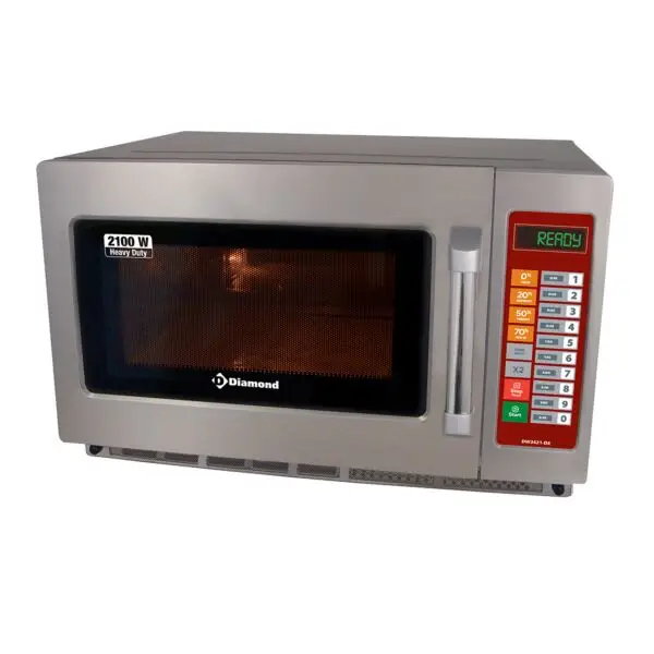 Diamond microgolfoven digitaal GN 2/3 2100W RVS 34L professioneel Gratis Retour