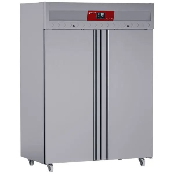 Direct Verzonden Diamond geventileerde koelkast ID140/R9H 1400 liter 2 deuren GN 2/1 op wielen RVS