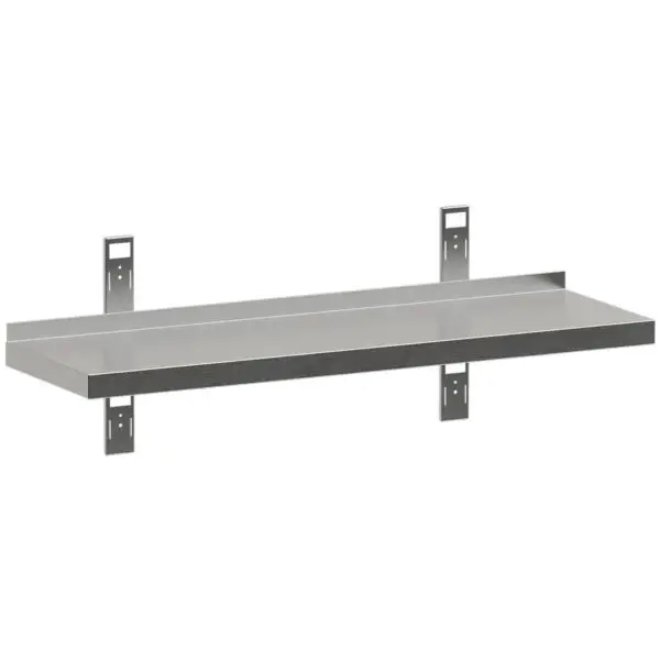 Gecertificeerd Diamond wandrek roestvrij staal AISI 430 1000x400x40 mm met 2 steunen en 2 rails