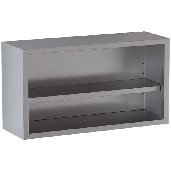 Diamond Open muurkast AISI 430 RVS 600x400x650 mm met verstelbare tussenlegplank Hete Deal