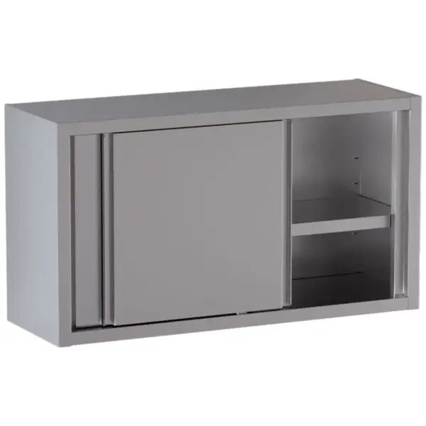 Betaalbaar Diamond RVS Muurkast met schuifdeuren type PSC160-SM3 1600x400x650 mm AISI 430