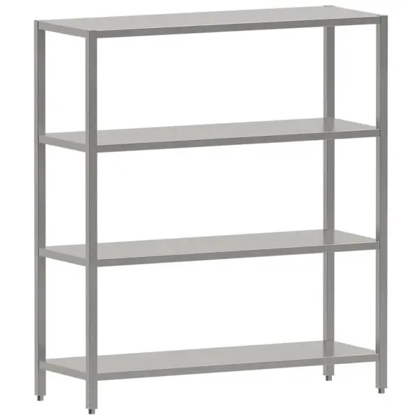 Diamond RVS Stapelrek type SR2044-SE4 2000x400x1800 mm 4 niveaus professioneel opbergrek Favoriet