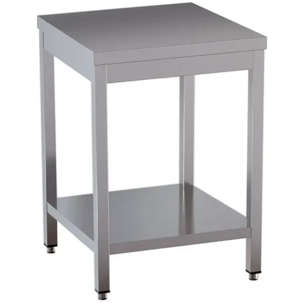 Diamond Werktafel TL861-ST1 Roestvrij Staal 800x600x850/880 mm met Onderblad Direct Verzonden