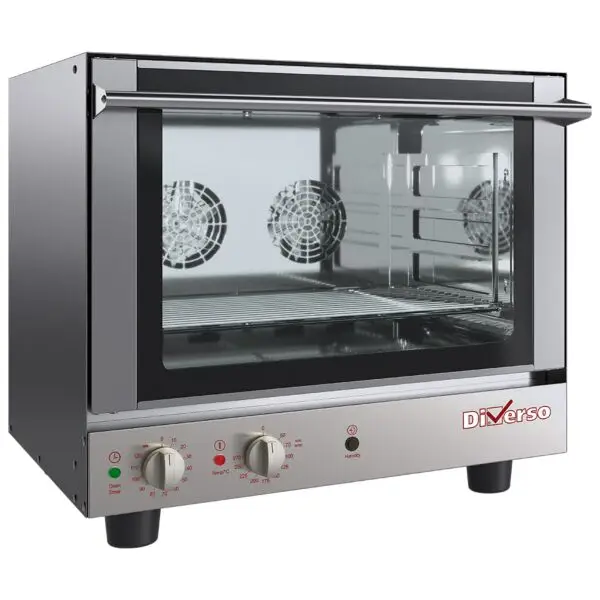 Shop Nu Diamond convectieoven elektrisch DIWR-4X11-HU 4x GN1/1 handmatige bevochtiging RVS 662x643x603 mm 3,2 kW