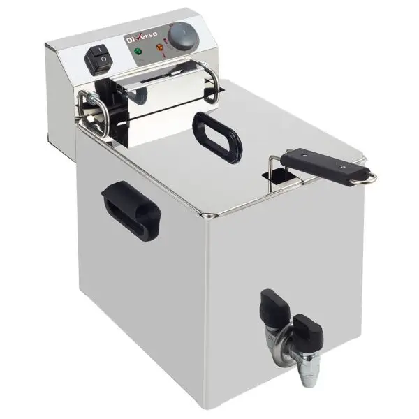 Flitsaanbieding Diamond elektrische friteuse tafelmodel 10 liter 4,5 kW 400V-230V horeca