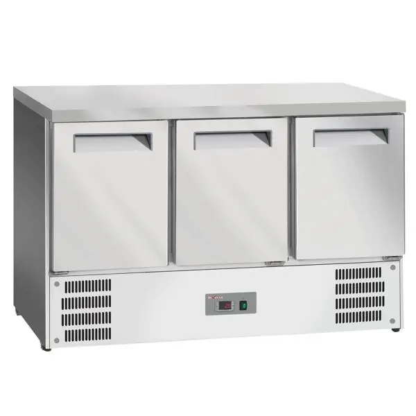 Premium Diamond Koeltafel 3 deuren GN 1/1 1365x700x850mm +2°/+8° koelwerkbank