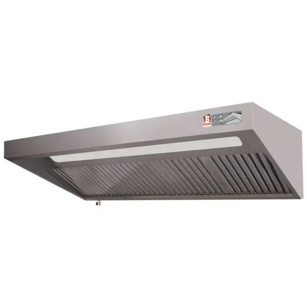 Merkproduct Diamond Volledige dampkap 1000x900x460 mm RVS AISI 441 met 2x antivet labyrintfilters en geïntegreerde LED verlichting