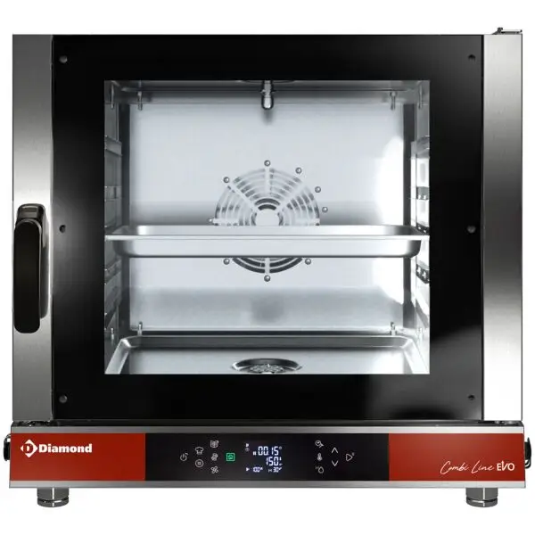 Speciale Aanbieding Diamond elektrische Touch/Digit stoom- en convectieoven 5x GN 1/1 7kW 400V AUTO-CLEANING horeca