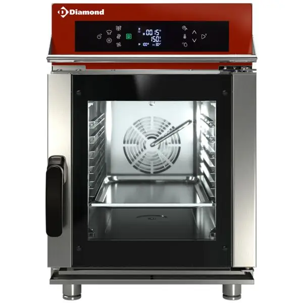 Korting Diamond elektrische stoom- en convectieoven CombiSmart EVO 6x GN 2/3 Touch Digital 5,5 kW RVS AISI 304