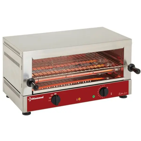 Diamond elektrische toaster-salamander MS12/R-N-2EME 1 verdieping GN 1/1 640x380x330mm 2.7 kW 230V horeca Tijdelijk Beschikbaar