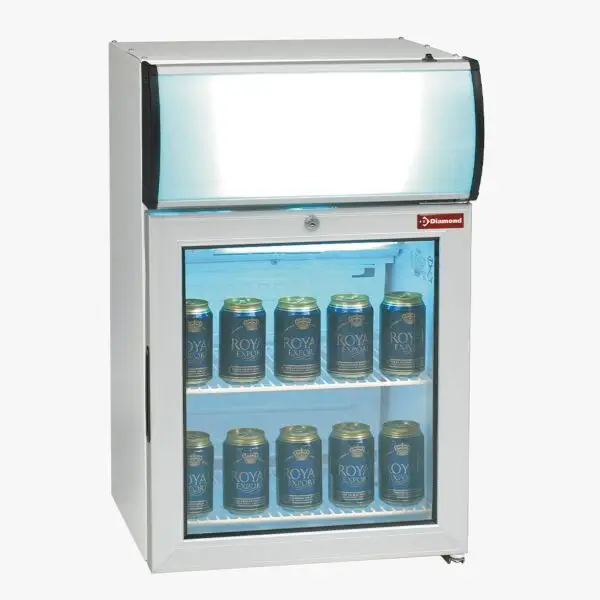 Diamond vitrine tafelmodel TOP50PC positieve temperatuur 60 liter 484x455x720 mm horeca koeling Lage Kosten