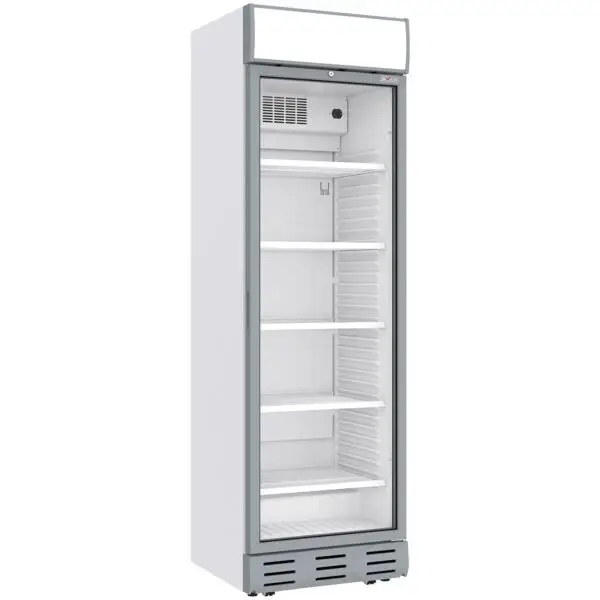 Veilige Betaling Diamond geventileerde positieve vitrine 382L wit 595x650x2000mm +1°+9°